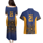 Basketball Custom Brisbane Couples Matching Puletasi and Hawaiian Shirt Simple Australian Dot Art - Aussie Hoodie