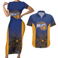 Basketball Custom Brisbane Couples Matching Short Sleeve Bodycon Dress and Hawaiian Shirt Simple Australian Dot Art - Aussie Hoodie