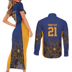 Basketball Custom Brisbane Couples Matching Short Sleeve Bodycon Dress and Long Sleeve Button Shirt Simple Australian Dot Art - Aussie Hoodie