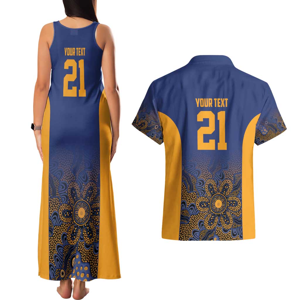 Basketball Custom Brisbane Couples Matching Tank Maxi Dress and Hawaiian Shirt Simple Australian Dot Art - Aussie Hoodie