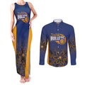 Basketball Custom Brisbane Couples Matching Tank Maxi Dress and Long Sleeve Button Shirt Simple Australian Dot Art - Aussie Hoodie