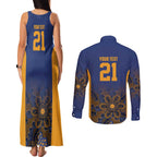 Basketball Custom Brisbane Couples Matching Tank Maxi Dress and Long Sleeve Button Shirt Simple Australian Dot Art - Aussie Hoodie
