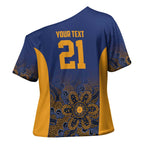 Basketball Custom Brisbane Cross Shoulder Shirt Simple Australian Dot Art - Aussie Hoodie