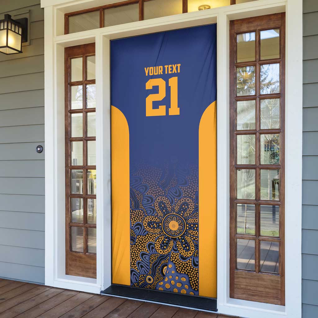 Basketball Custom Brisbane Door Cover Simple Australian Dot Art - Aussie Hoodie
