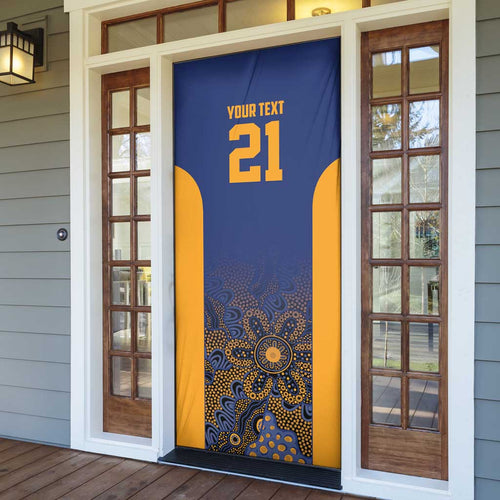 Basketball Custom Brisbane Door Cover Simple Australian Dot Art - Aussie Hoodie