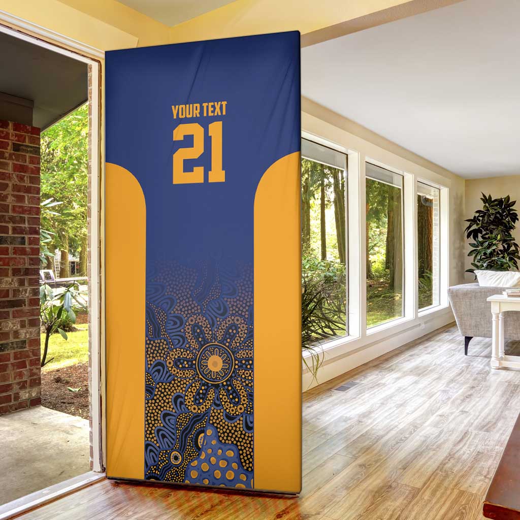 Basketball Custom Brisbane Door Cover Simple Australian Dot Art - Aussie Hoodie