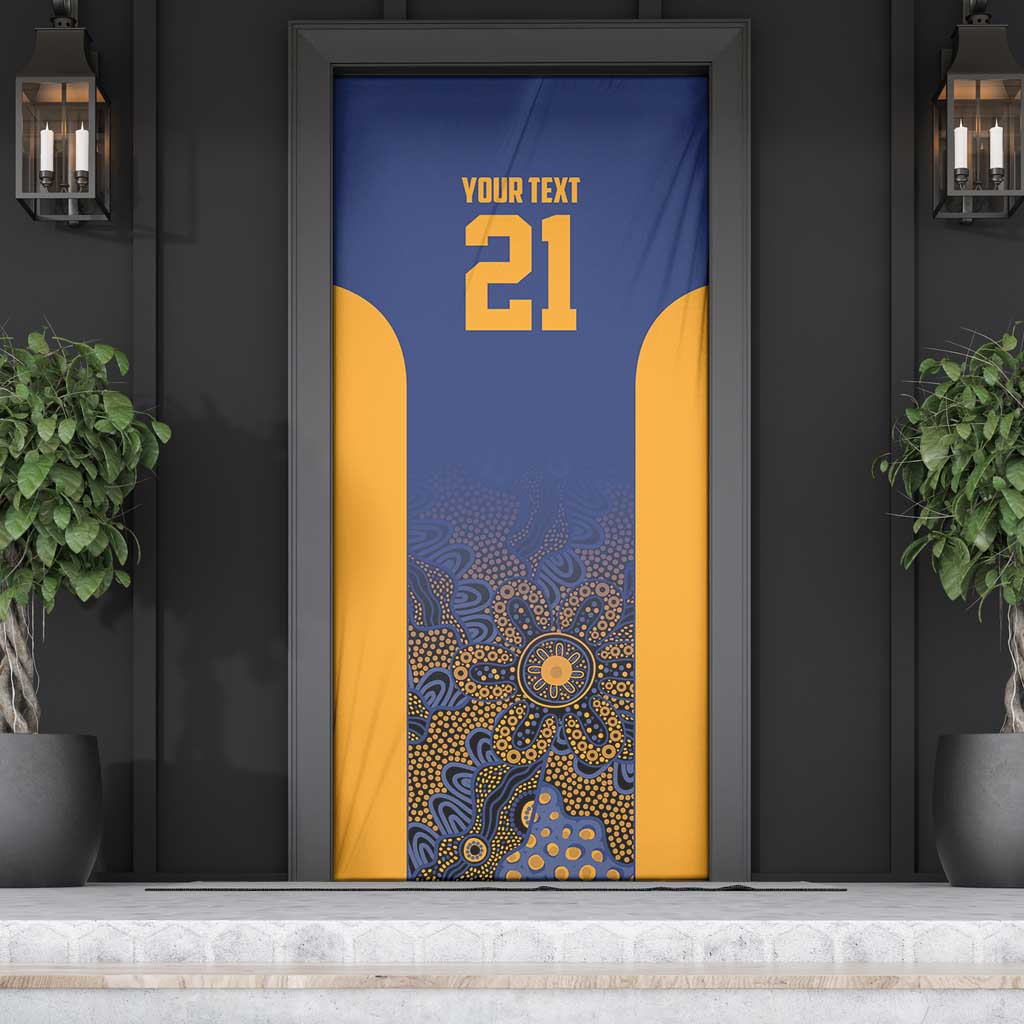 Basketball Custom Brisbane Door Cover Simple Australian Dot Art - Aussie Hoodie