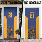 Basketball Custom Brisbane Door Cover Simple Australian Dot Art - Aussie Hoodie