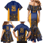 Basketball Custom Brisbane Family Matching Mermaid Dress and Hawaiian Shirt Simple Australian Dot Art - Aussie Hoodie
