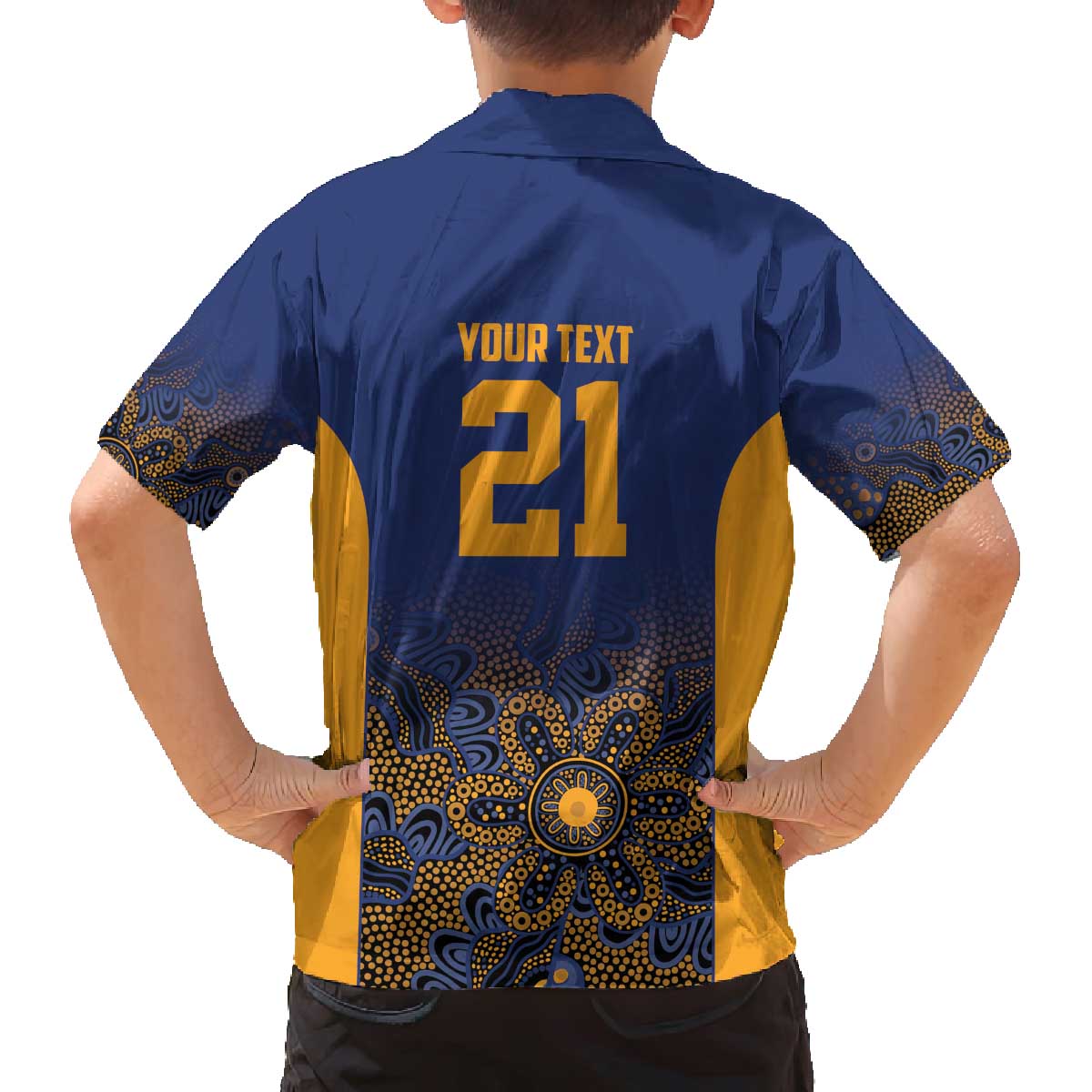 Basketball Custom Brisbane Family Matching Off The Shoulder Long Sleeve Dress and Hawaiian Shirt Simple Australian Dot Art - Aussie Hoodie