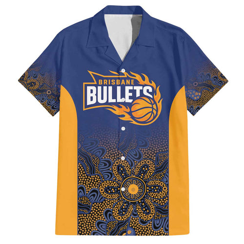 Basketball Custom Brisbane Family Matching Off The Shoulder Long Sleeve Dress and Hawaiian Shirt Simple Australian Dot Art - Aussie Hoodie