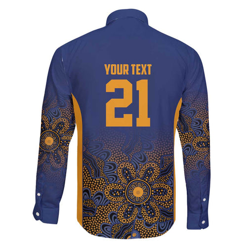 Basketball Custom Brisbane Family Matching Off The Shoulder Long Sleeve Dress and Hawaiian Shirt Simple Australian Dot Art - Aussie Hoodie