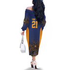 Basketball Custom Brisbane Family Matching Off The Shoulder Long Sleeve Dress and Hawaiian Shirt Simple Australian Dot Art - Aussie Hoodie