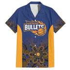Basketball Custom Brisbane Family Matching Off Shoulder Short Dress and Hawaiian Shirt Simple Australian Dot Art - Aussie Hoodie