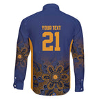 Basketball Custom Brisbane Family Matching Puletasi and Hawaiian Shirt Simple Australian Dot Art - Aussie Hoodie