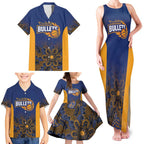 Basketball Custom Brisbane Family Matching Tank Maxi Dress and Hawaiian Shirt Simple Australian Dot Art - Aussie Hoodie