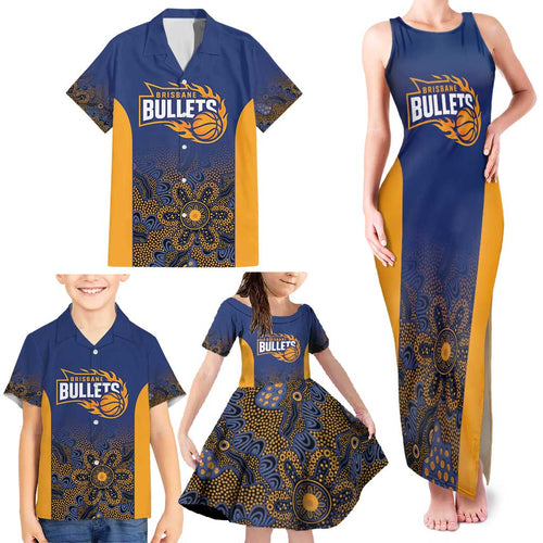 Basketball Custom Brisbane Family Matching Tank Maxi Dress and Hawaiian Shirt Simple Australian Dot Art - Aussie Hoodie