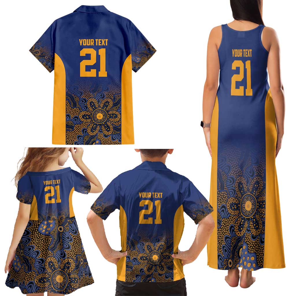 Basketball Custom Brisbane Family Matching Tank Maxi Dress and Hawaiian Shirt Simple Australian Dot Art - Aussie Hoodie
