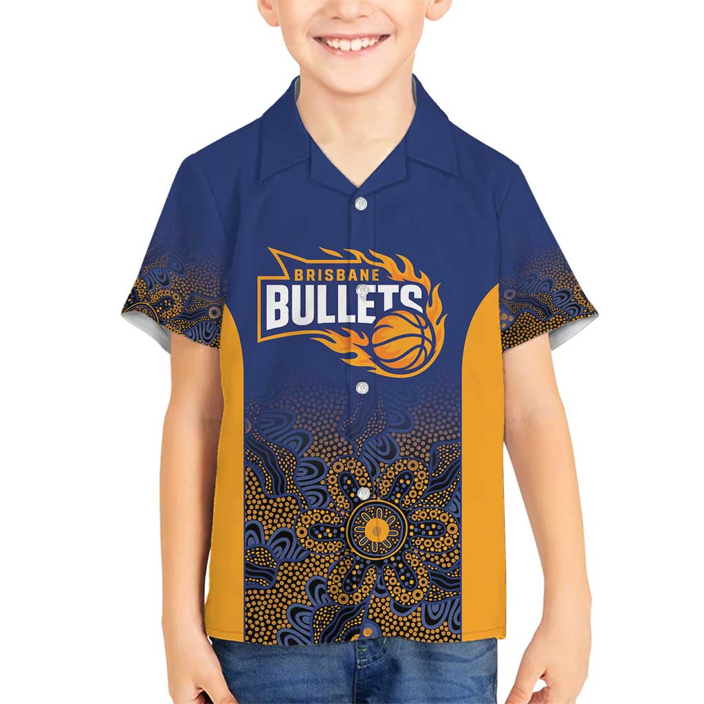 Basketball Custom Brisbane Family Matching Tank Maxi Dress and Hawaiian Shirt Simple Australian Dot Art - Aussie Hoodie