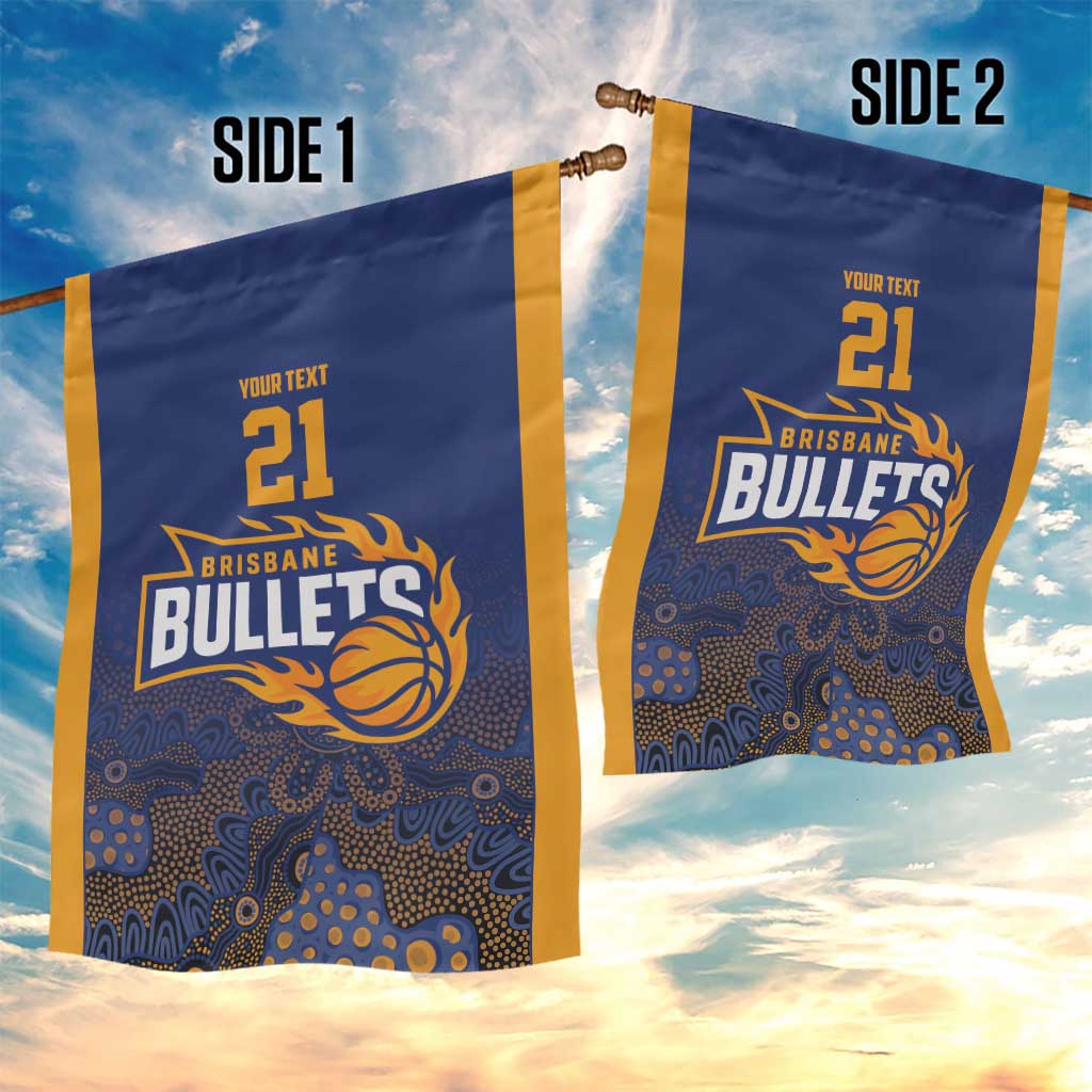 Basketball Custom Brisbane Garden Flag Simple Australian Dot Art - Aussie Hoodie