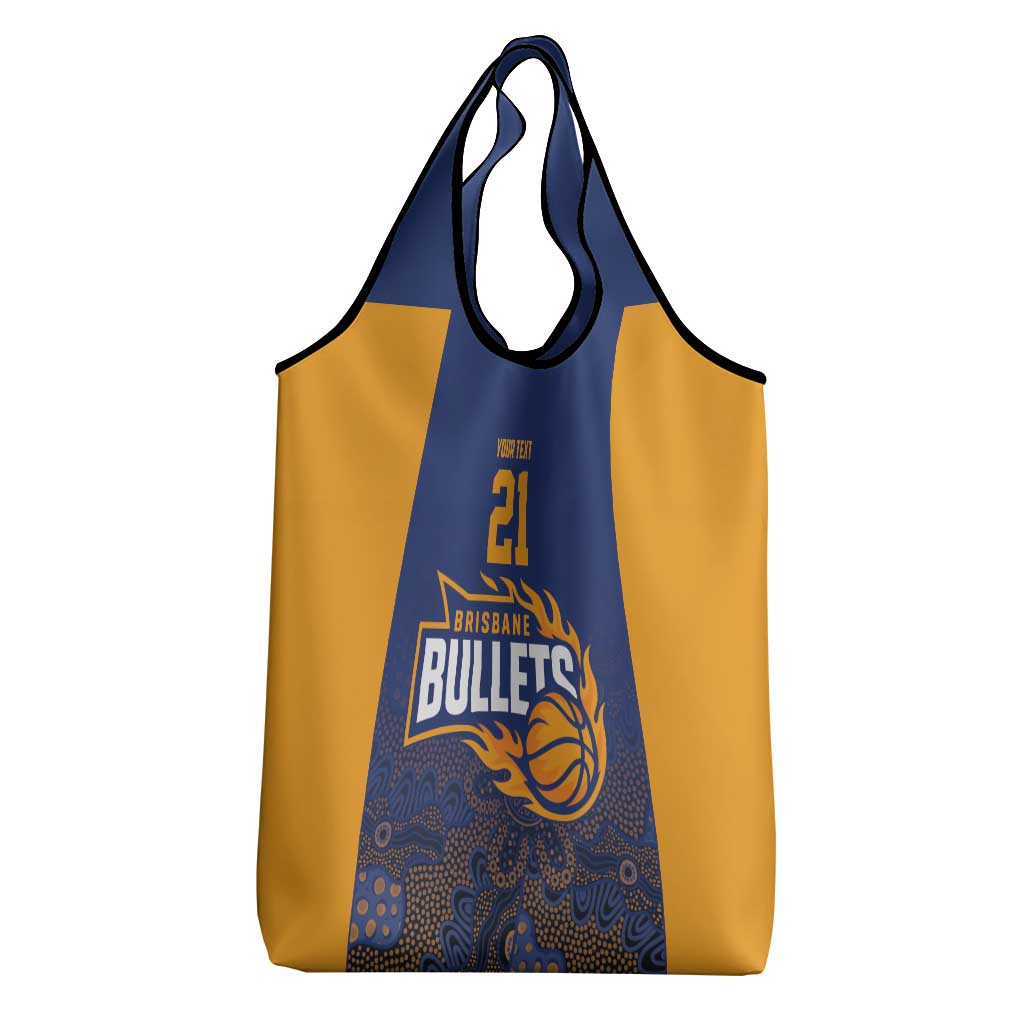 Basketball Custom Brisbane Grocery Bag Simple Australian Dot Art - Aussie Hoodie