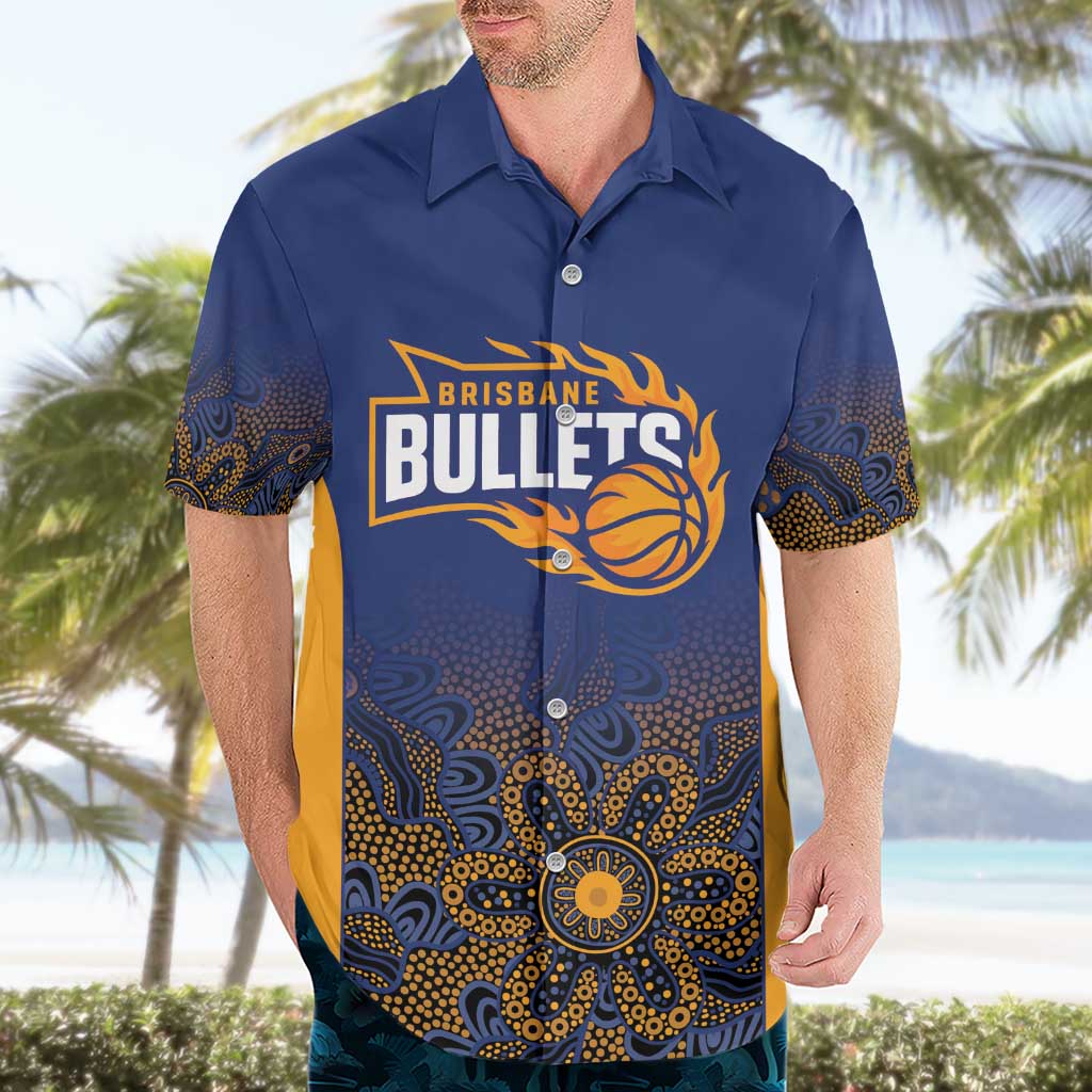Basketball Custom Brisbane Hawaiian Shirt Simple Australian Dot Art - Aussie Hoodie