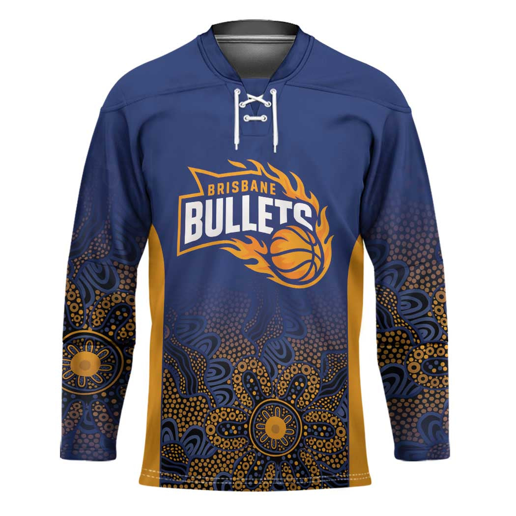 Basketball Custom Brisbane Hockey Jersey Simple Australian Dot Art - Aussie Hoodie