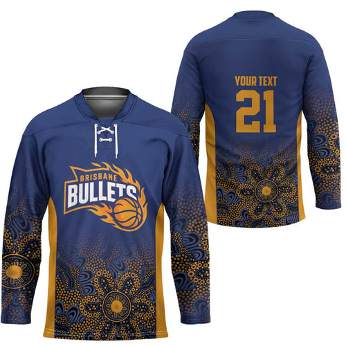 Basketball Custom Brisbane Hockey Jersey Simple Australian Dot Art - Aussie Hoodie