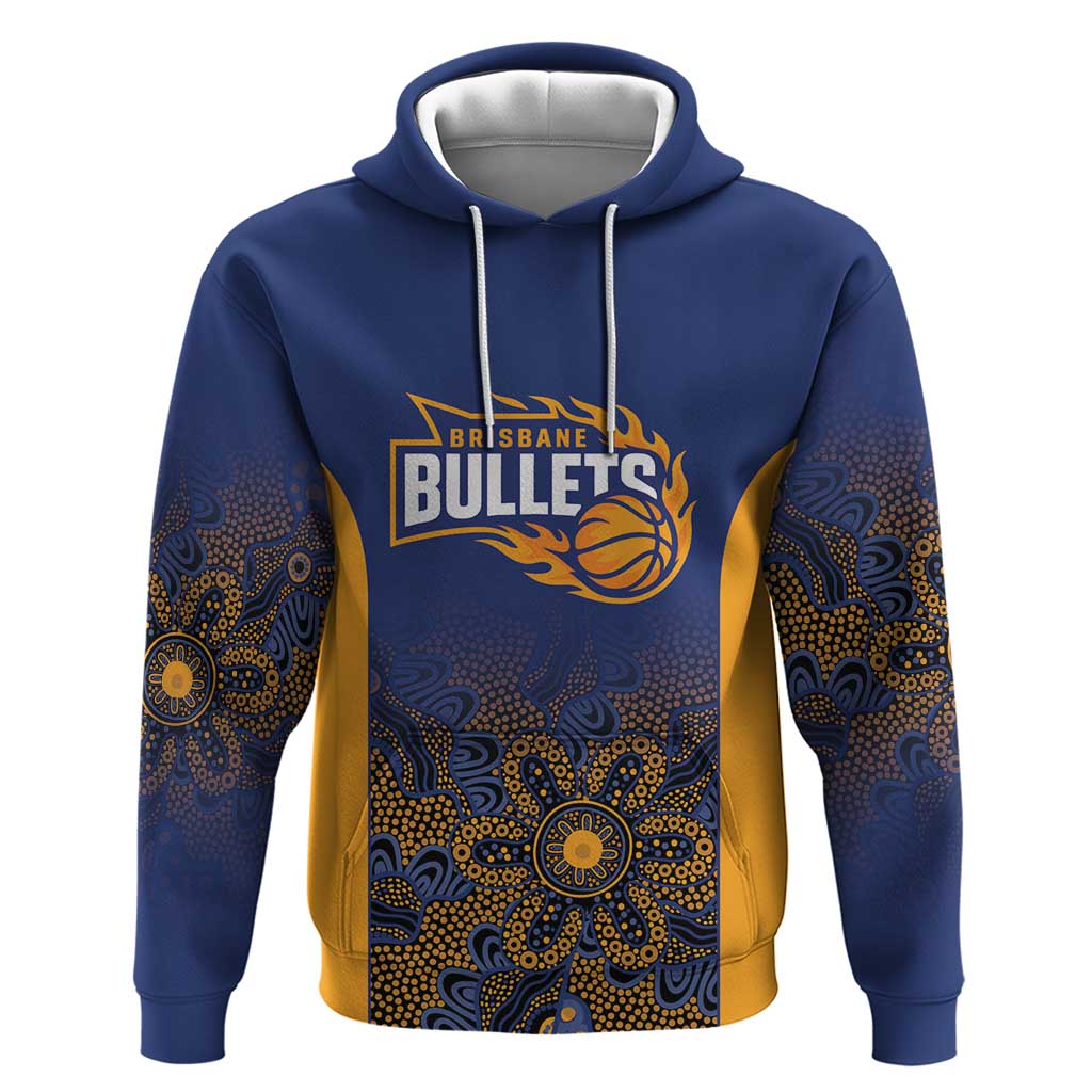 Basketball Custom Brisbane Hoodie Simple Australian Dot Art - Aussie Hoodie