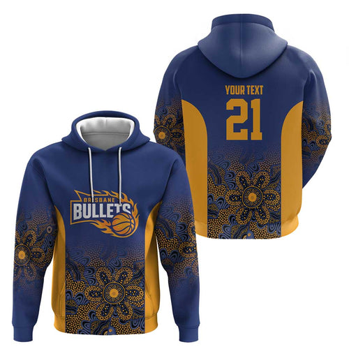 Basketball Custom Brisbane Hoodie Simple Australian Dot Art - Aussie Hoodie
