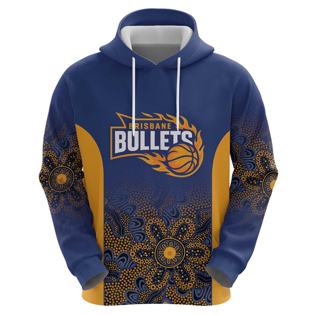 Basketball Custom Brisbane Hoodie Simple Australian Dot Art - Aussie Hoodie