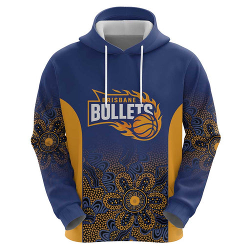 Basketball Custom Brisbane Hoodie Simple Australian Dot Art - Aussie Hoodie