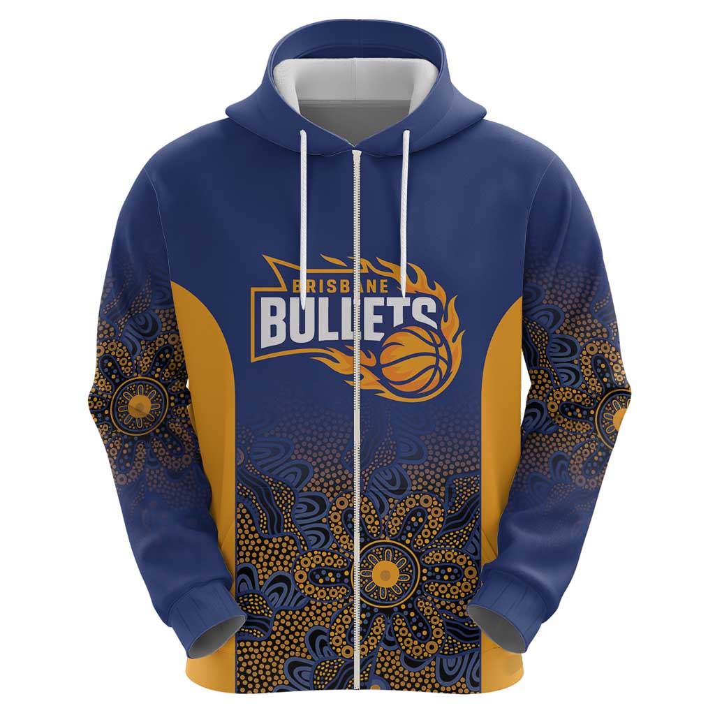 Basketball Custom Brisbane Hoodie Simple Australian Dot Art - Aussie Hoodie