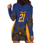 Basketball Custom Brisbane Hoodie Dress Simple Australian Dot Art - Aussie Hoodie
