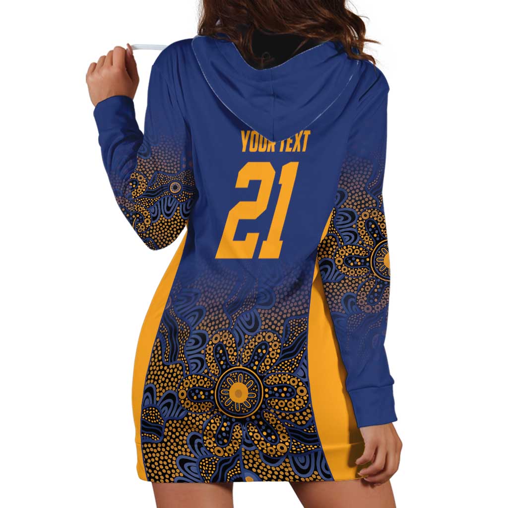 Basketball Custom Brisbane Hoodie Dress Simple Australian Dot Art - Aussie Hoodie