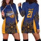 Basketball Custom Brisbane Hoodie Dress Simple Australian Dot Art - Aussie Hoodie
