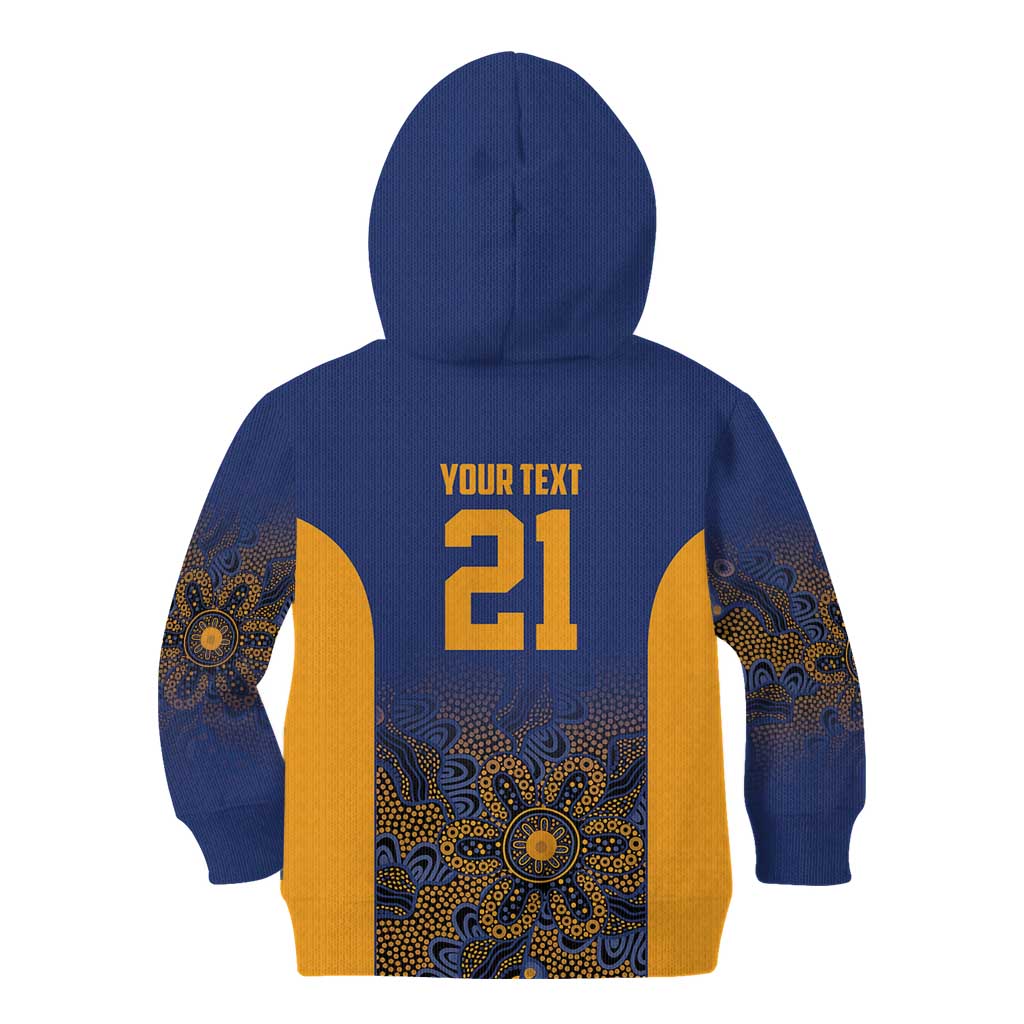 Basketball Custom Brisbane Kid Hoodie Simple Australian Dot Art - Aussie Hoodie