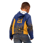 Basketball Custom Brisbane Kid Hoodie Simple Australian Dot Art - Aussie Hoodie