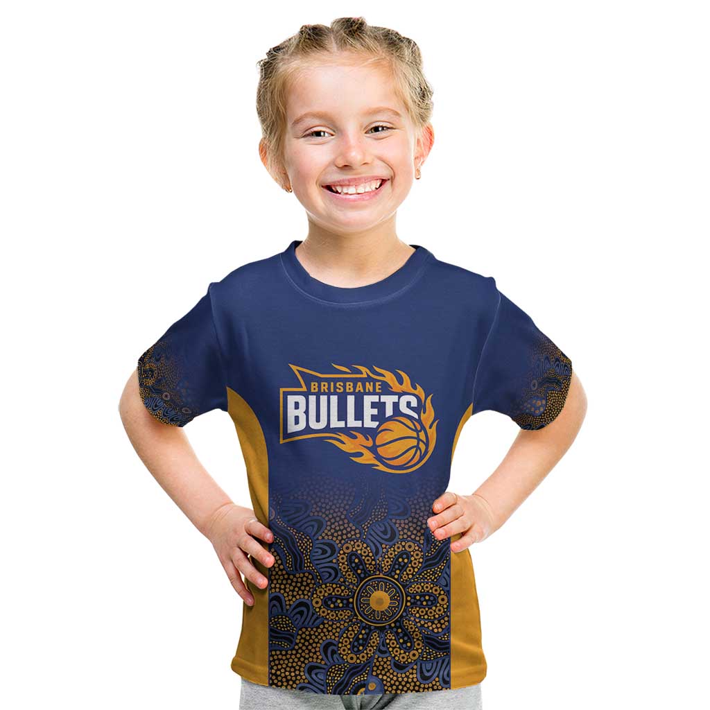 Basketball Custom Brisbane Kid T Shirt Simple Australian Dot Art - Aussie Hoodie