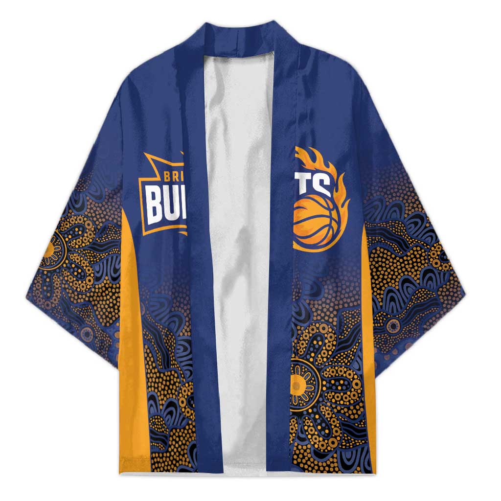 Basketball Custom Brisbane Kimono Simple Australian Dot Art - Aussie Hoodie