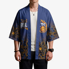 Basketball Custom Brisbane Kimono Simple Australian Dot Art - Aussie Hoodie