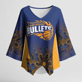 Basketball Custom Brisbane Kimono Sleeve Blouse Simple Australian Dot Art - Aussie Hoodie