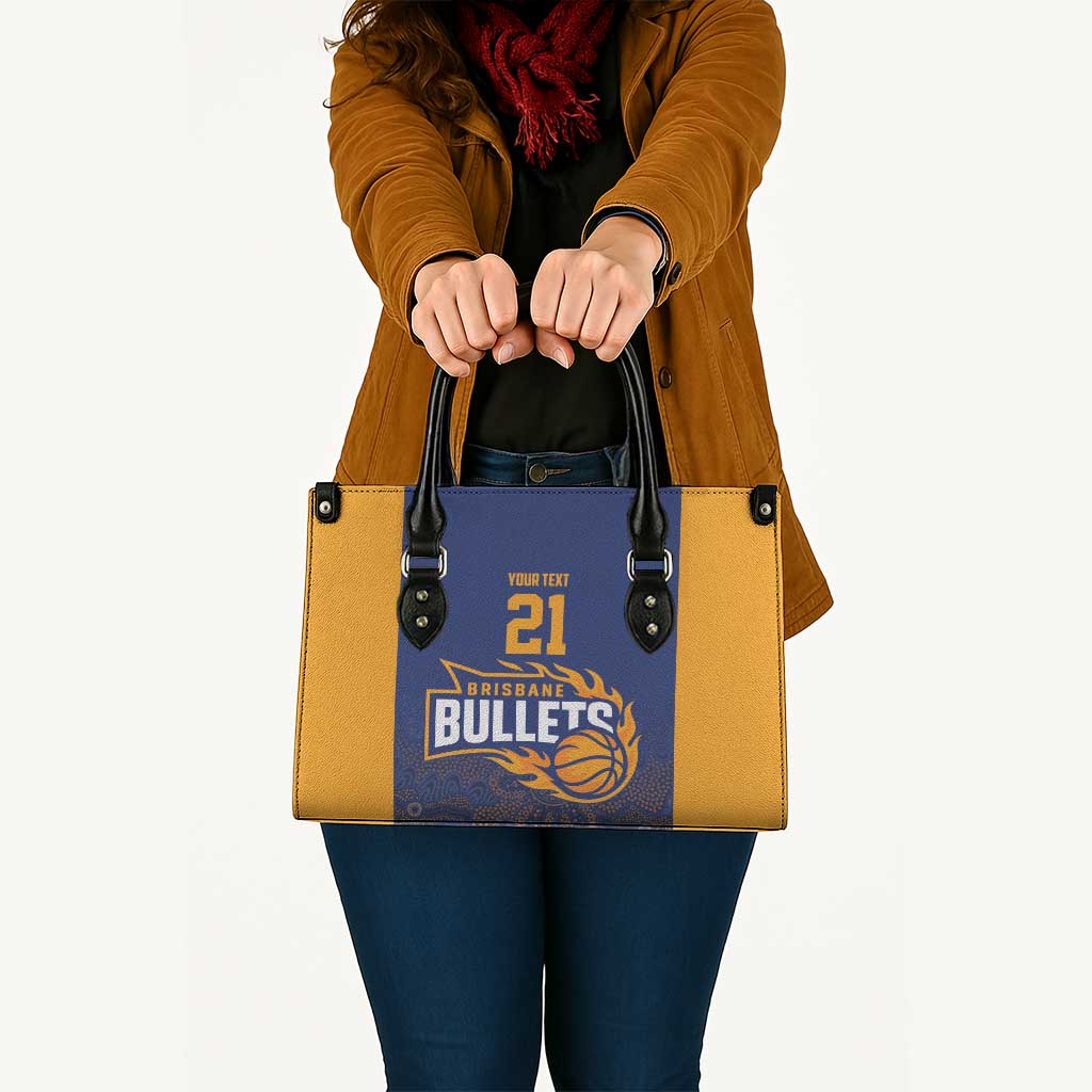 Basketball Custom Brisbane Leather Bag Simple Australian Dot Art - Aussie Hoodie
