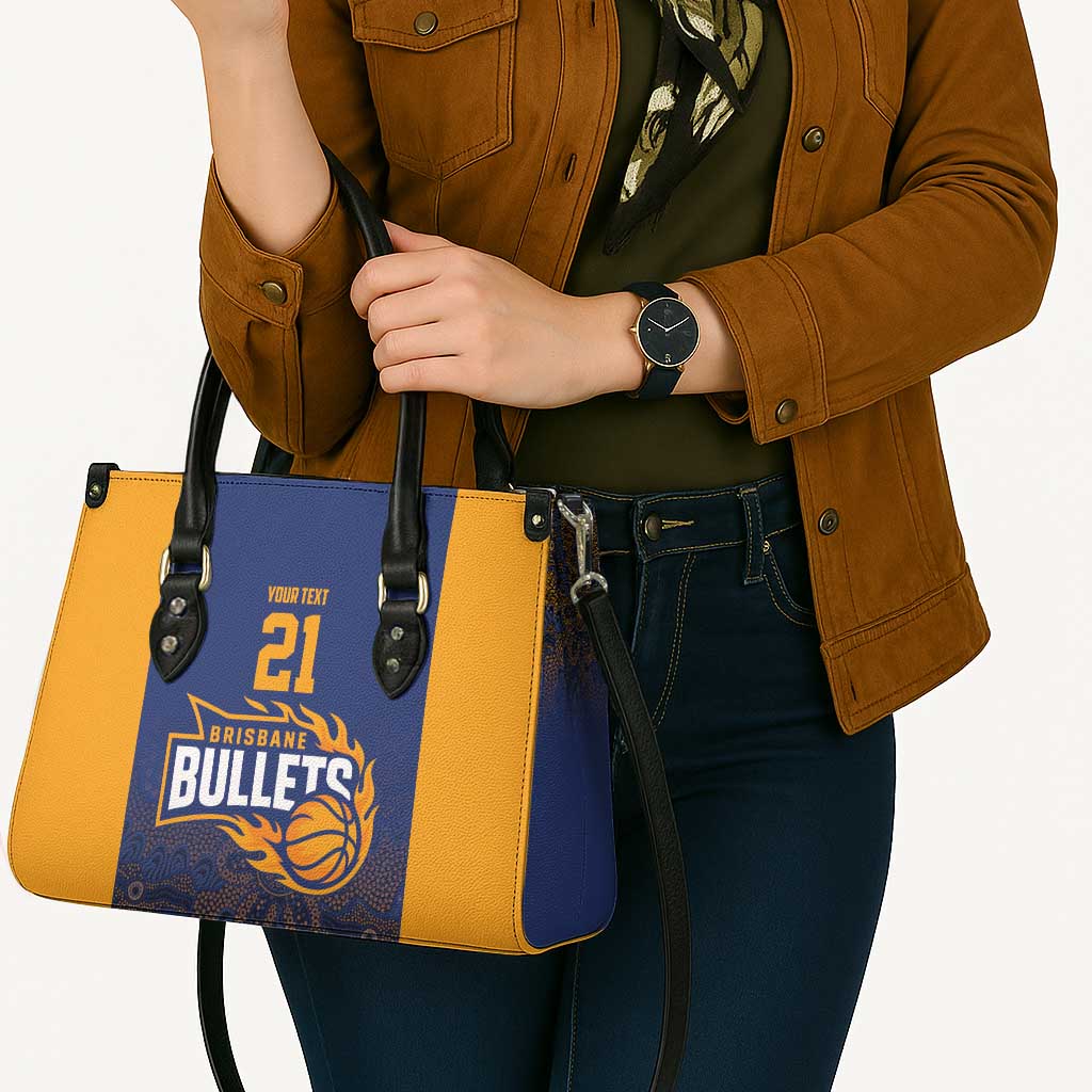 Basketball Custom Brisbane Leather Bag Simple Australian Dot Art - Aussie Hoodie