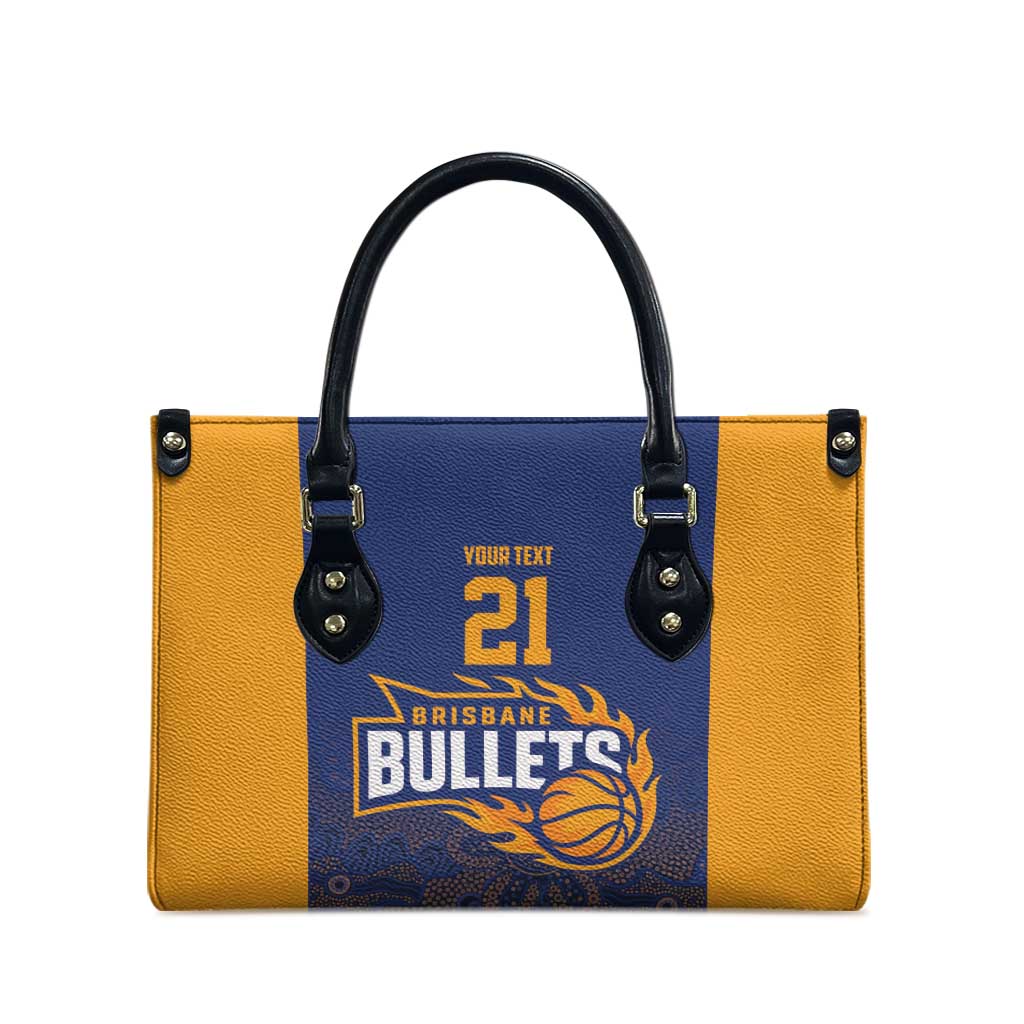 Basketball Custom Brisbane Leather Bag Simple Australian Dot Art - Aussie Hoodie