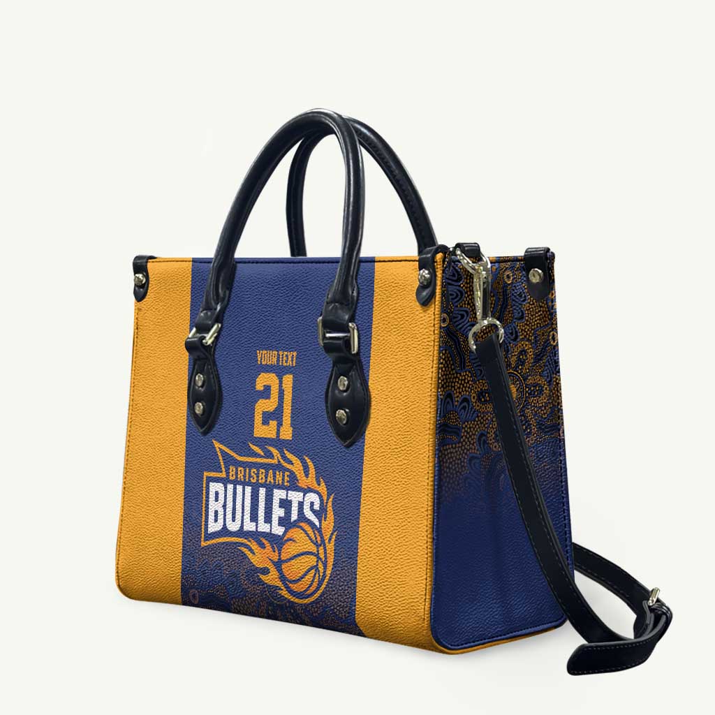 Basketball Custom Brisbane Leather Bag Simple Australian Dot Art - Aussie Hoodie