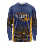 Basketball Custom Brisbane Long Sleeve Shirt Simple Australian Dot Art - Aussie Hoodie