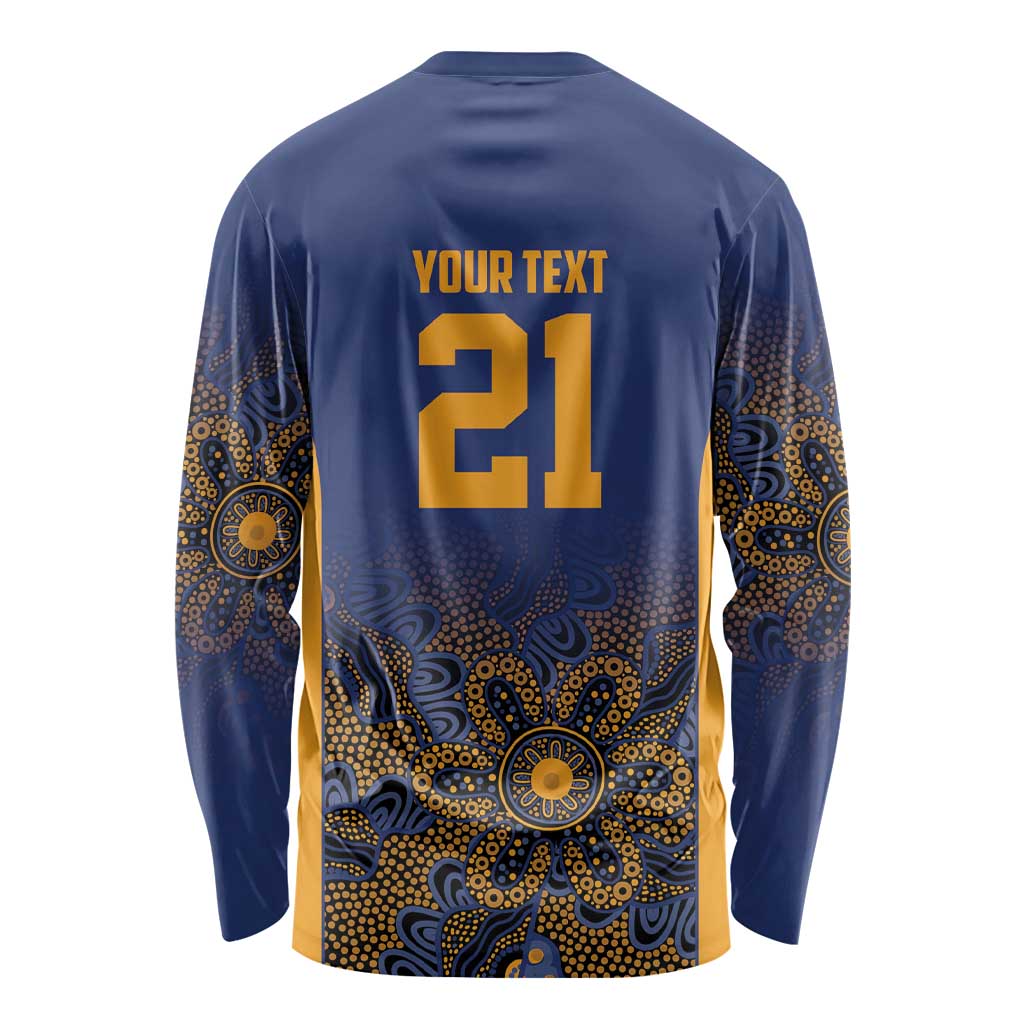 Basketball Custom Brisbane Long Sleeve Shirt Simple Australian Dot Art - Aussie Hoodie