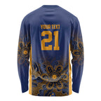 Basketball Custom Brisbane Long Sleeve Shirt Simple Australian Dot Art - Aussie Hoodie