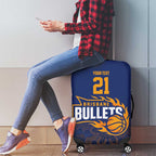 Basketball Custom Brisbane Luggage Cover Simple Australian Dot Art - Aussie Hoodie